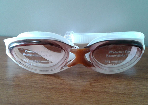 Het Silicone Zwemmende Beschermende brillen van de douane zwemmen de Duurzame Spiegel, Uit één stuk Beschermende brillen